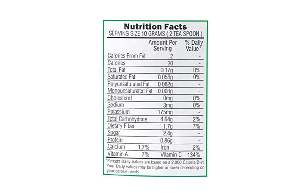 Nature's Gift Green Chilli Powder    Pack  200 grams